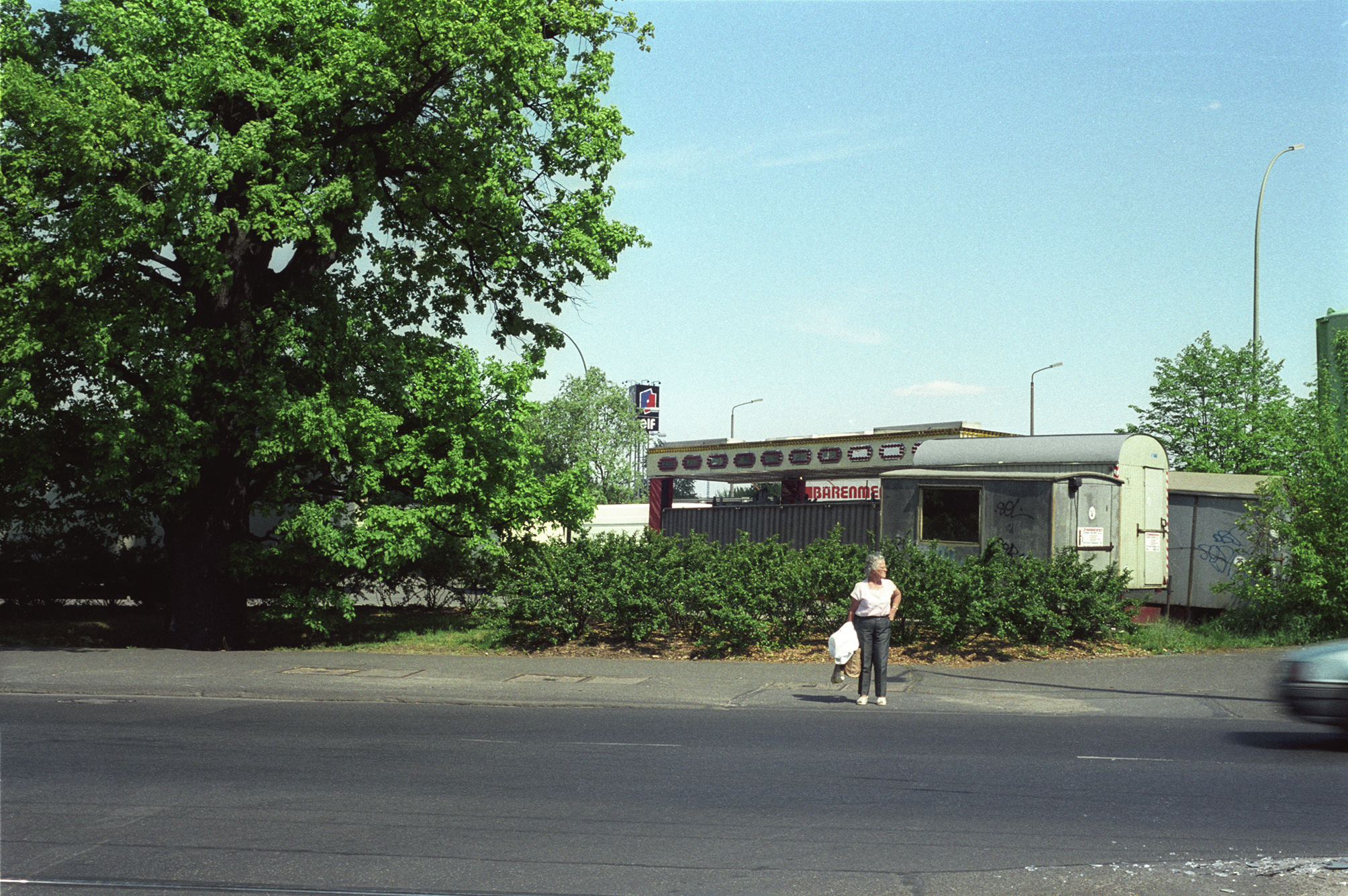 5 Versions of a Woman Being Interrupted from Crossing a Street