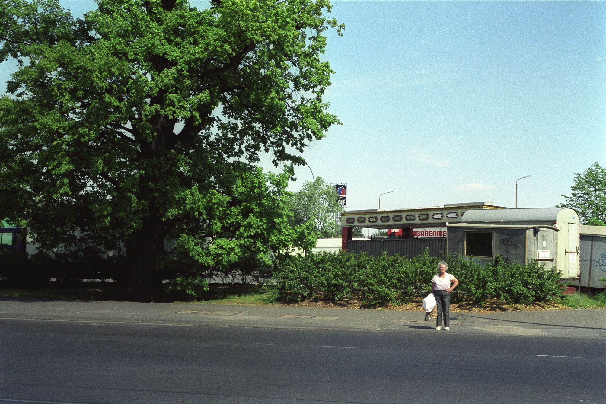 5 Versions of a Woman Being Interrupted from Crossing a Street