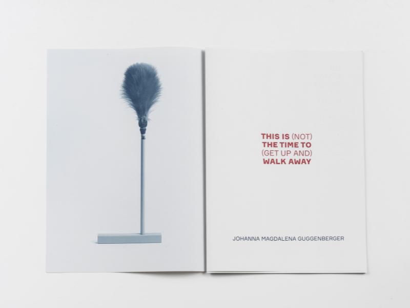 This is (not) the time to (get up and) walk away