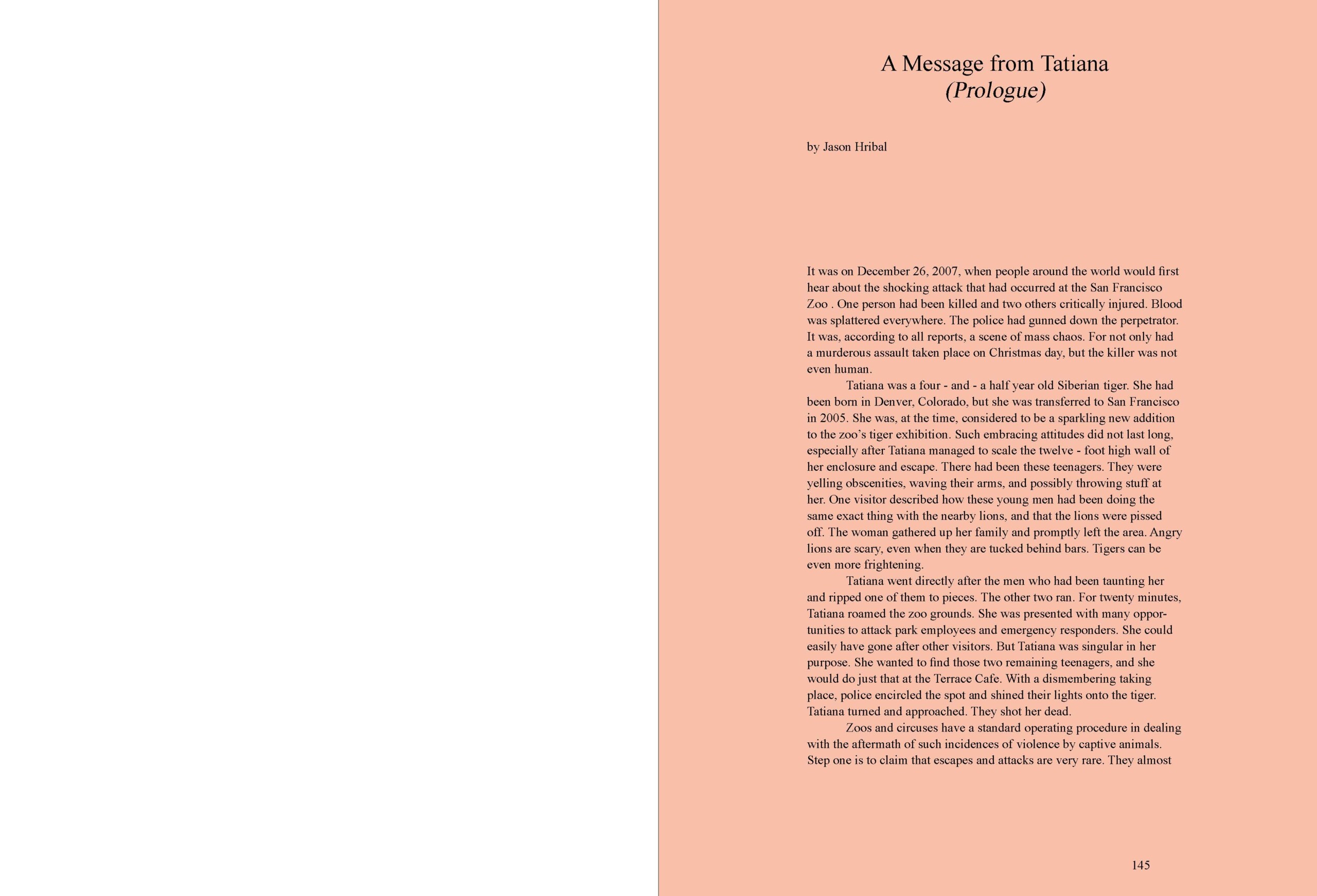 [page from] Brief Inventory of Animals Resistance. Volume I