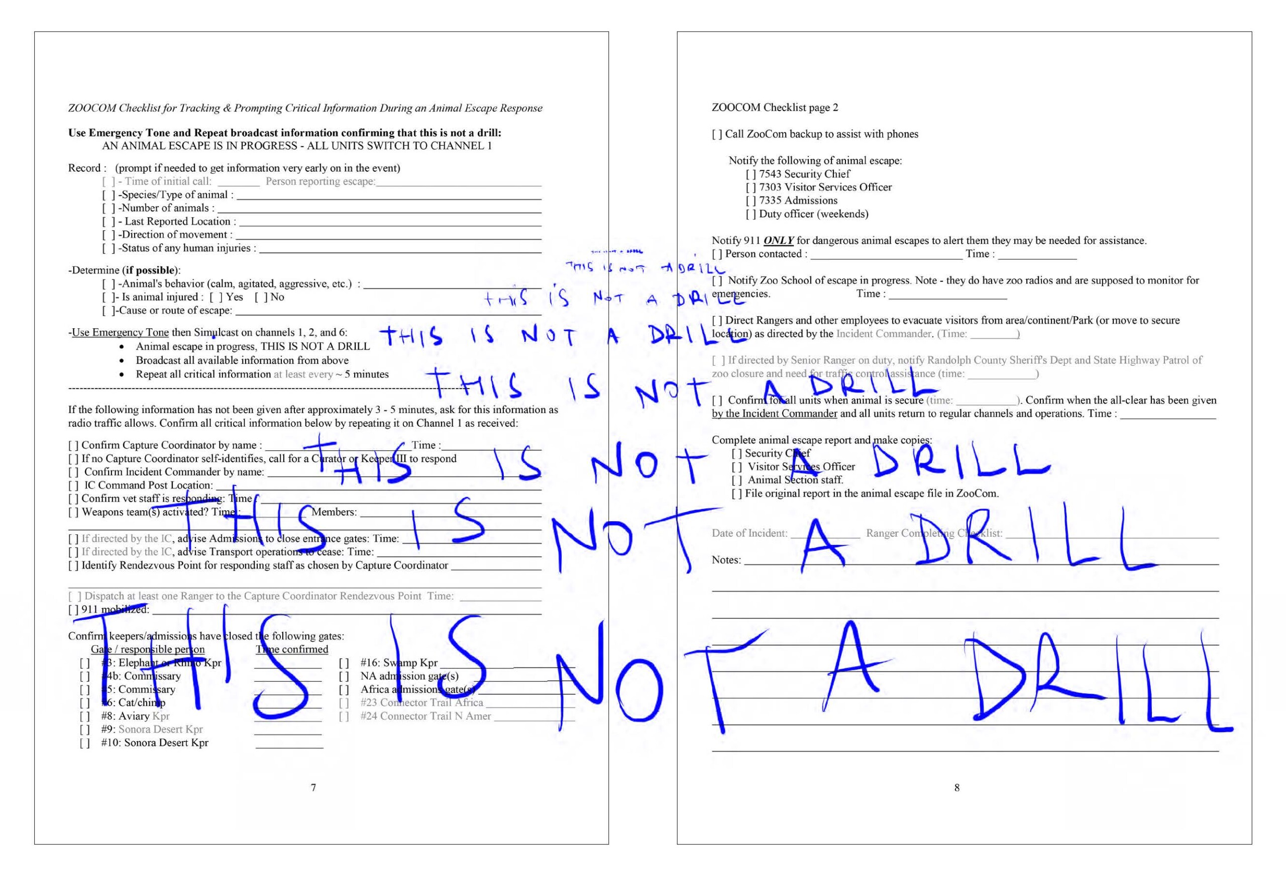 [page from] Brief Inventory of Animals Resistance. Volume I