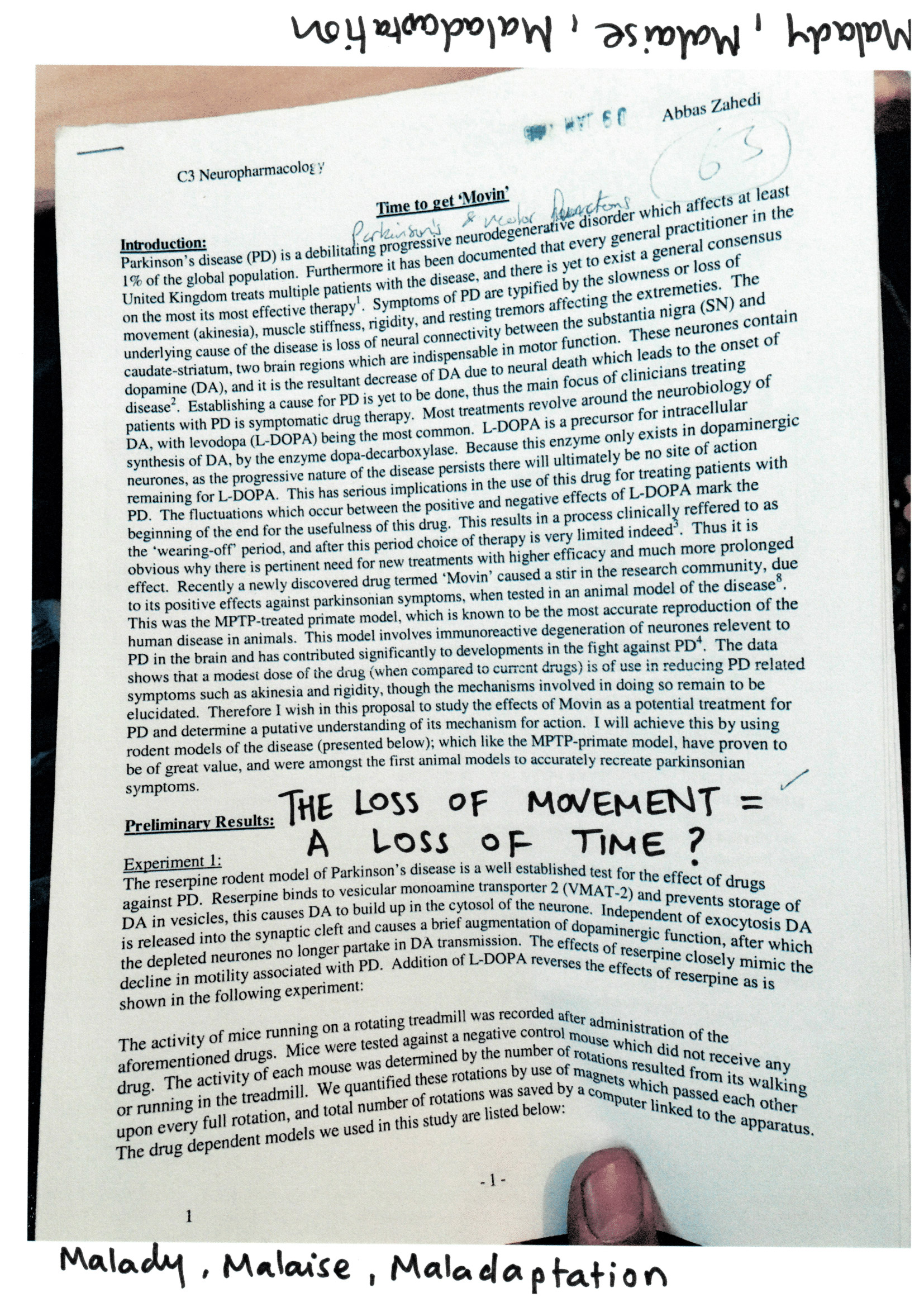 Malady, Malaise, Maladaption (2016)